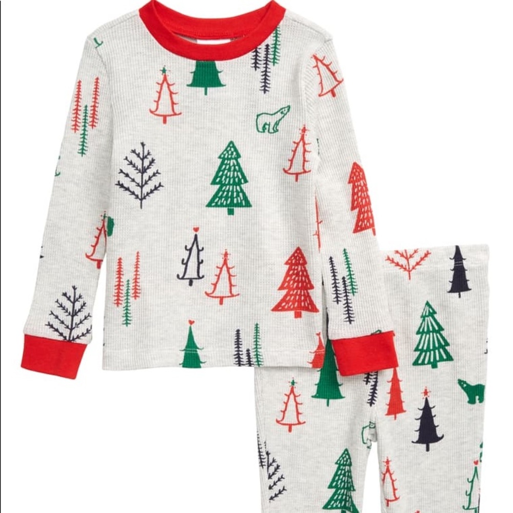 Nordstroms thermal matching Christmas pajamas